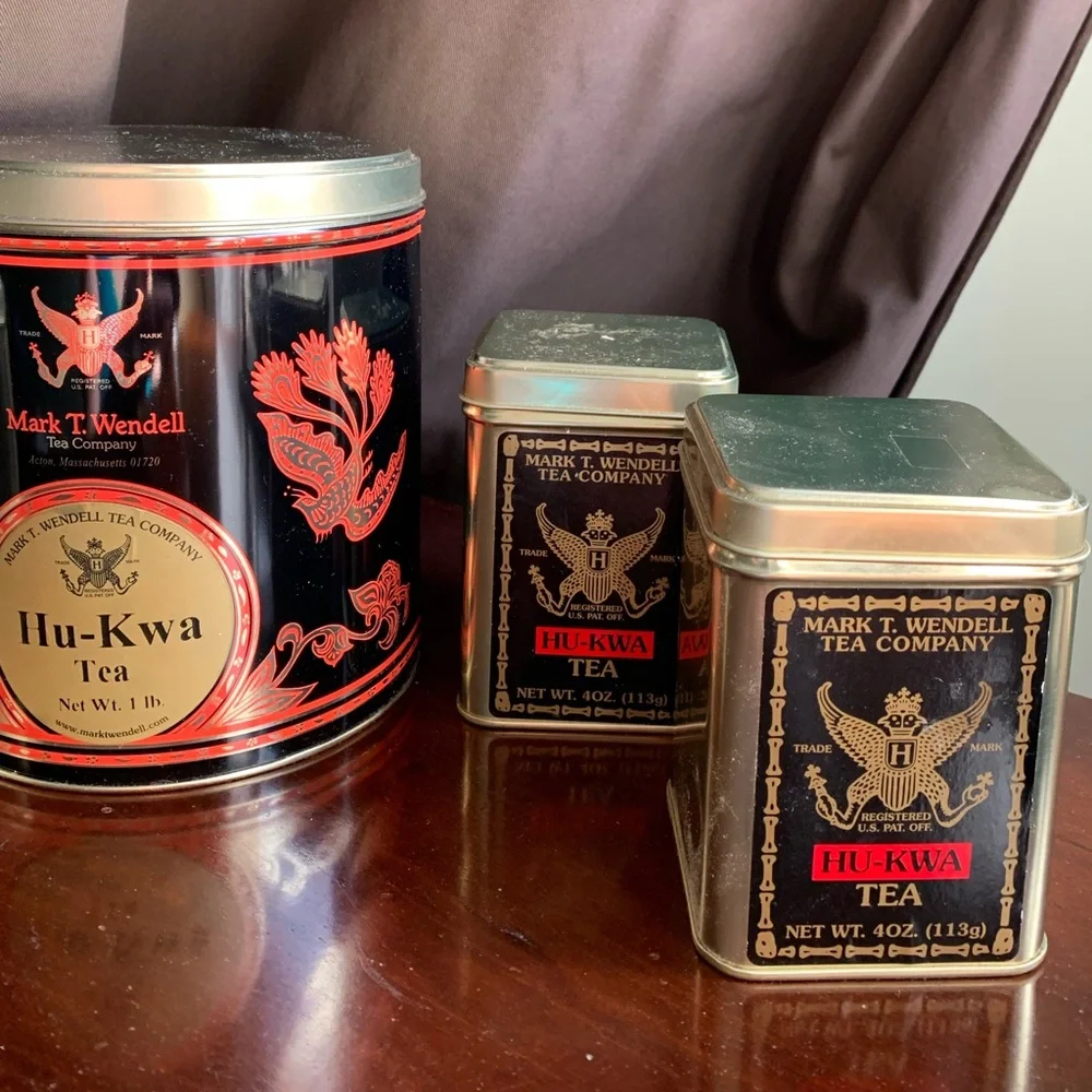 Lot of 5 Metal Tea Tins from Mark T. Wendell Tea Company - Picture 4 of 16